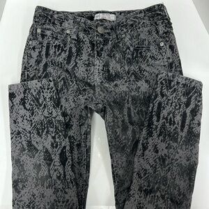 Free People Snake Skin Print Skinny Jeans Size 26